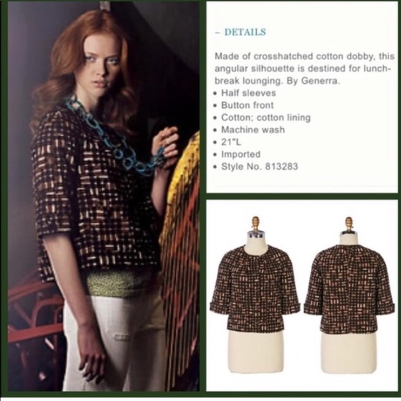 Anthro “Green Room Jacket” by Generra - Picture 5 of 9